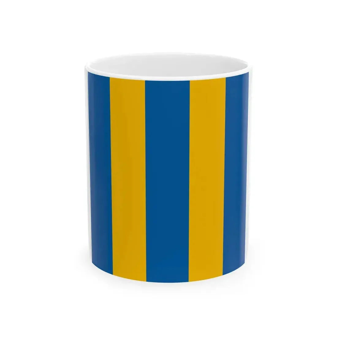 Flag of Tabajd 1-1 aspect ratio (Hungary) White Coffee Mug 11oz - Go Mug Yourself