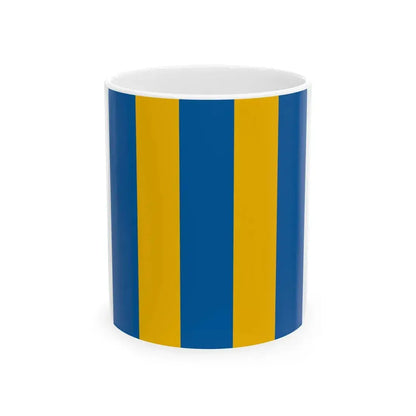 Flag of Tabajd 1-1 aspect ratio (Hungary) White Coffee Mug 11oz - Go Mug Yourself