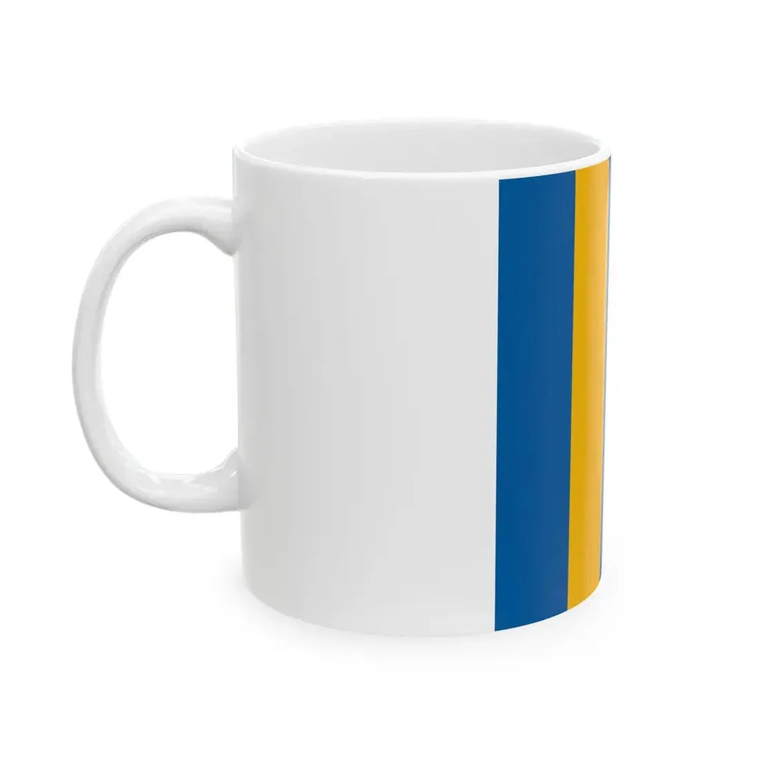 Flag of Tabajd 1-1 aspect ratio (Hungary) White Coffee Mug - Go Mug Yourself