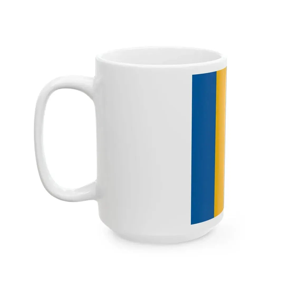 Flag of Tabajd 1-1 aspect ratio (Hungary) White Coffee Mug - Go Mug Yourself