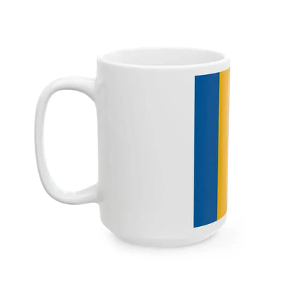 Flag of Tabajd 1-1 aspect ratio (Hungary) White Coffee Mug - Go Mug Yourself
