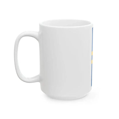 Flag of Tabajd vertical (Hungary) White Coffee Mug - Go Mug Yourself
