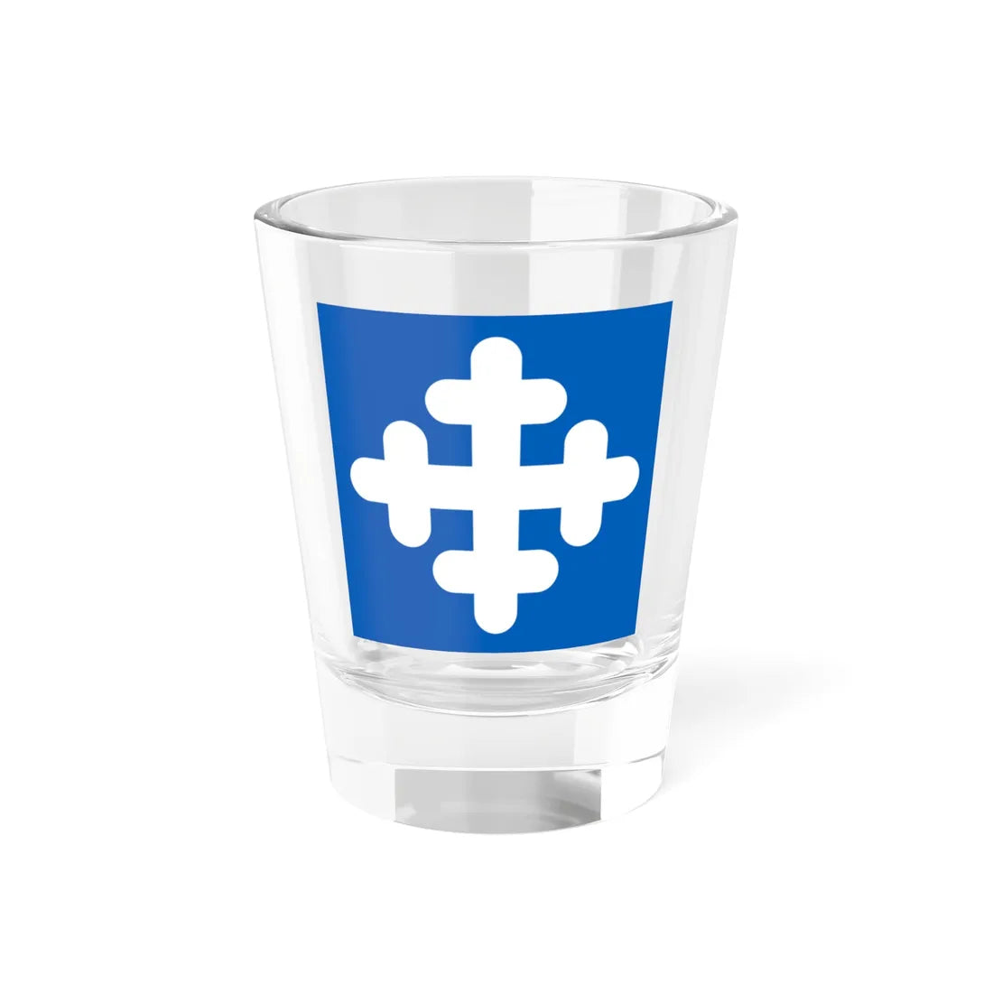 Flag of Taby (Sweden) Shot Glass 1.5oz 1.5oz - Go Mug Yourself