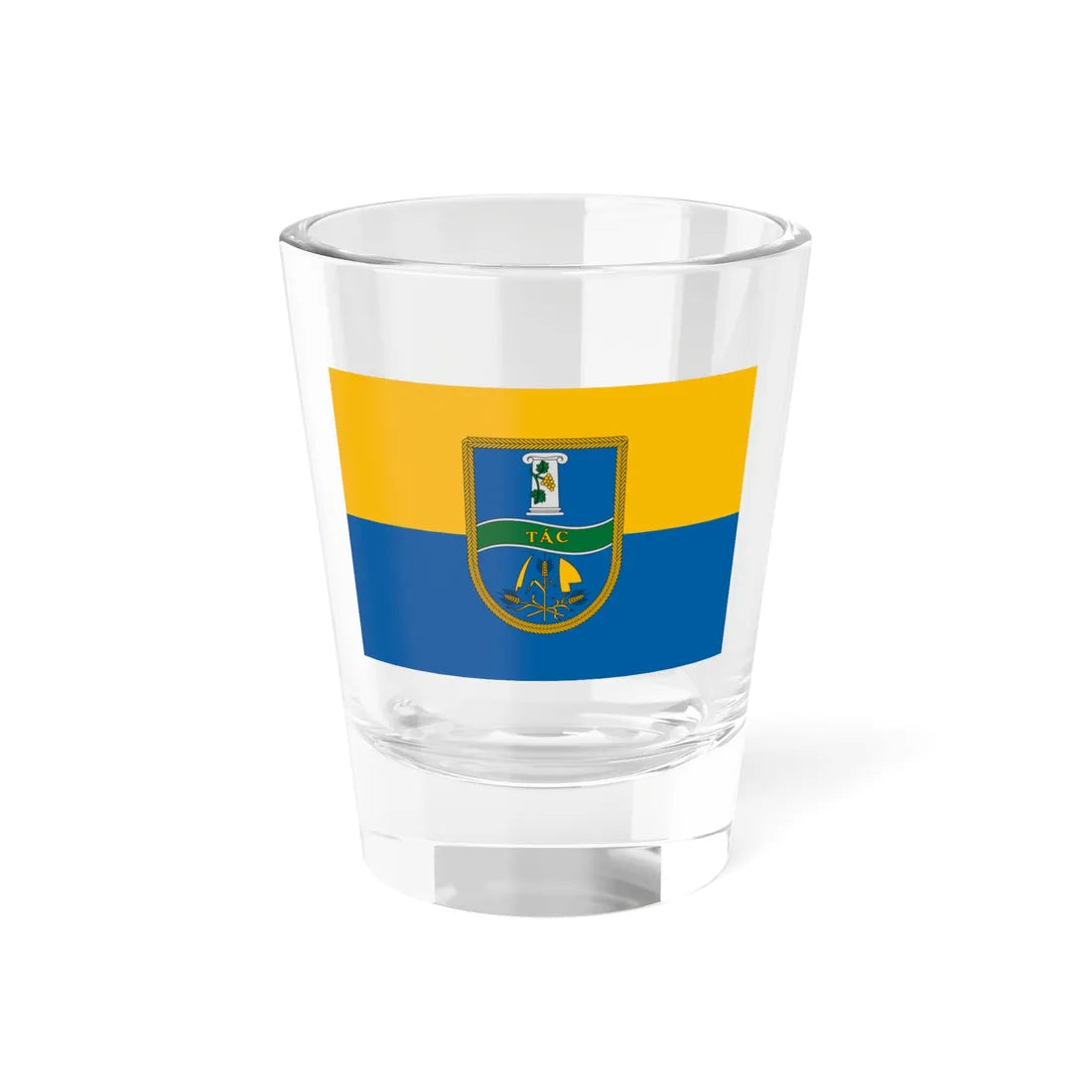 Flag of Tac (Hungary) Shot Glass 1.5oz 1.5oz - Go Mug Yourself