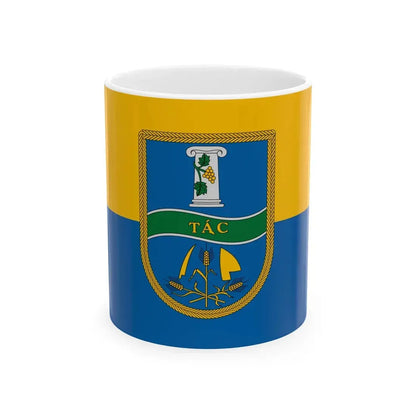 Flag of Tac (Hungary) White Coffee Mug 11oz - Go Mug Yourself
