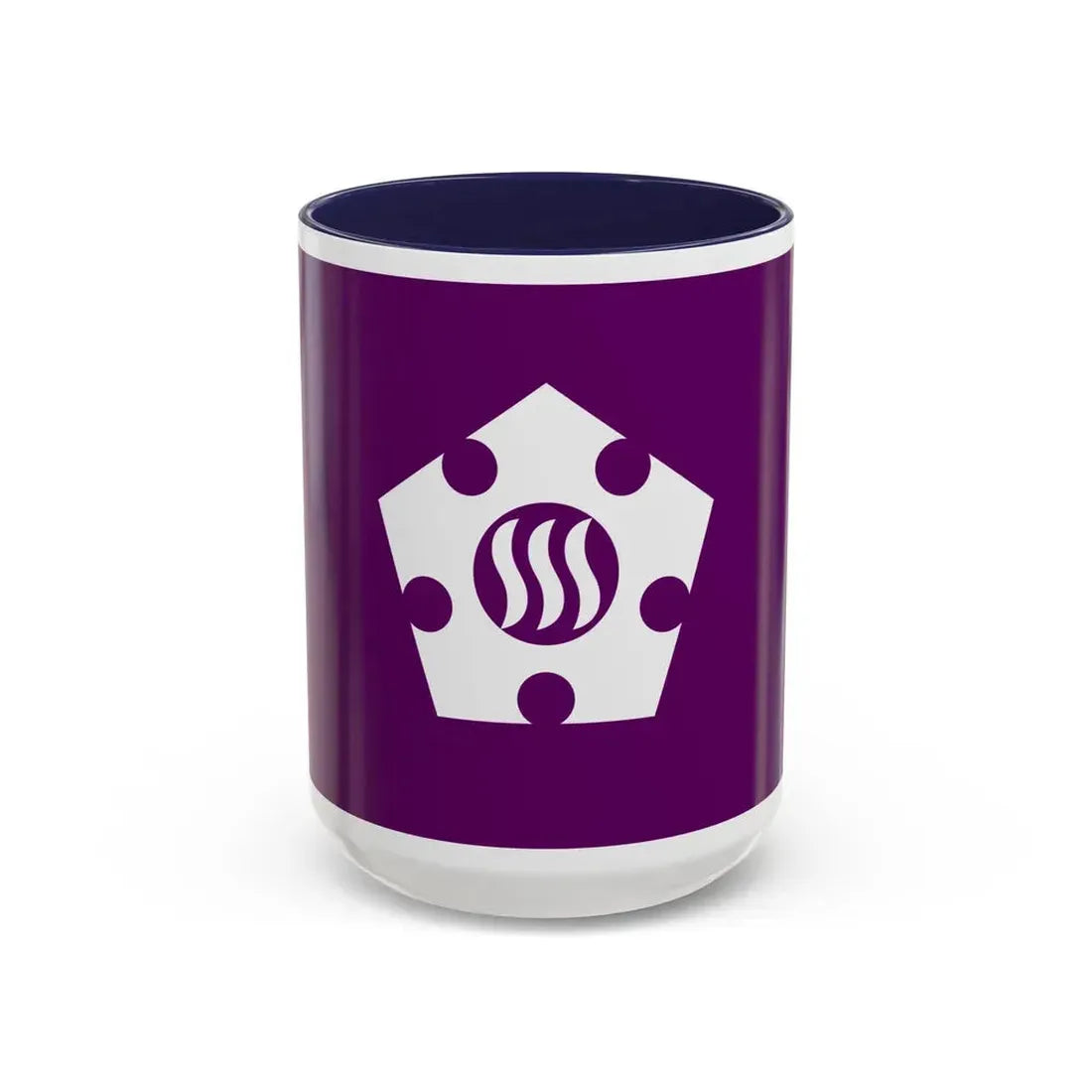 Flag of Tachikawa Tokyo Japan - Accent Coffee Mug 15oz Navy - Go Mug Yourself