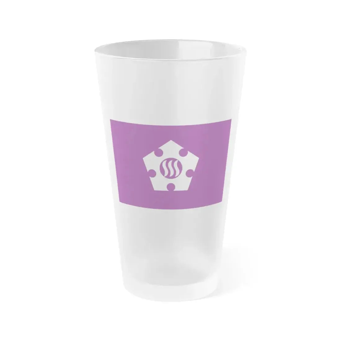 Flag of Tachikawa Tokyo Japan - Frosted Pint Glass 16oz 16oz Frosted - Go Mug Yourself