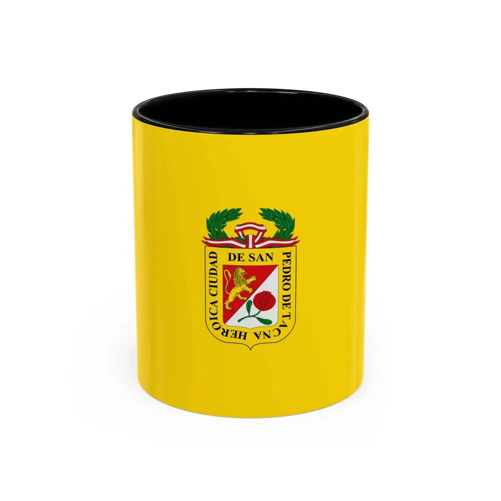 Flag of Tacna capital of the Tacna Region Peru - Accent Coffee Mug 11oz Black - Go Mug Yourself