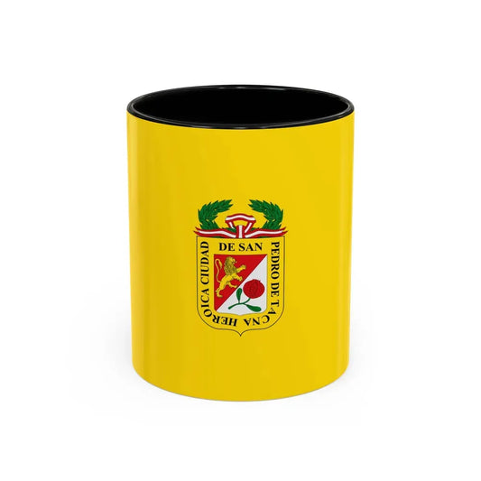 Flag of Tacna capital of the Tacna Region Peru - Accent Coffee Mug 11oz Black - Go Mug Yourself