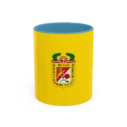 Flag of Tacna capital of the Tacna Region Peru - Accent Coffee Mug 11oz Light Blue - Go Mug Yourself