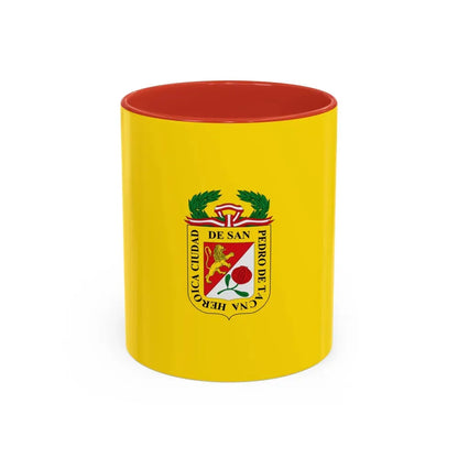 Flag of Tacna capital of the Tacna Region Peru - Accent Coffee Mug 11oz Red - Go Mug Yourself