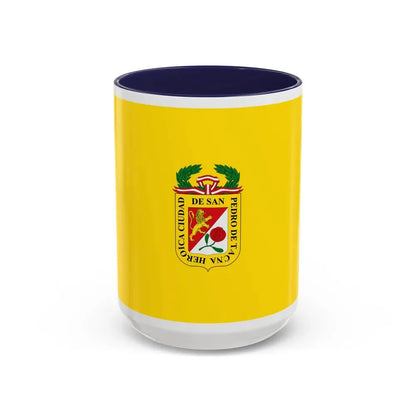 Flag of Tacna capital of the Tacna Region Peru - Accent Coffee Mug 15oz Navy - Go Mug Yourself