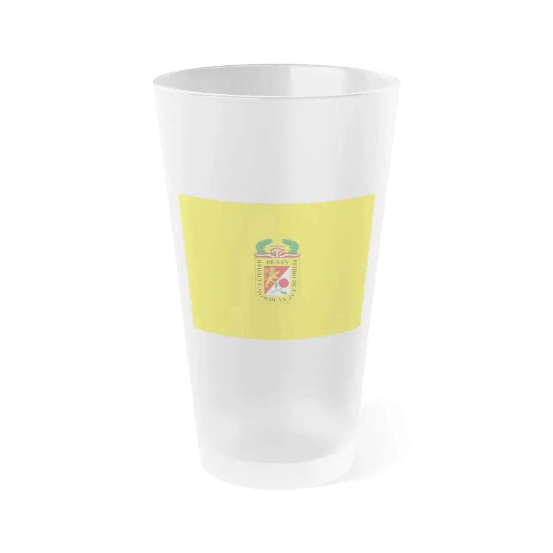 Flag of Tacna capital of the Tacna Region Peru - Frosted Pint Glass 16oz 16oz Frosted - Go Mug Yourself