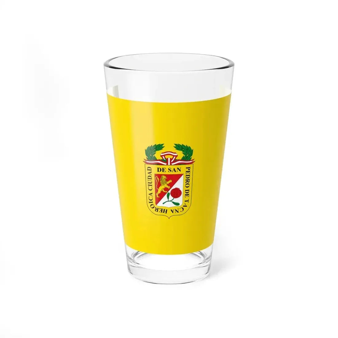 Flag of Tacna capital of the Tacna Region Peru - Pint Glass 16oz 16oz - Go Mug Yourself