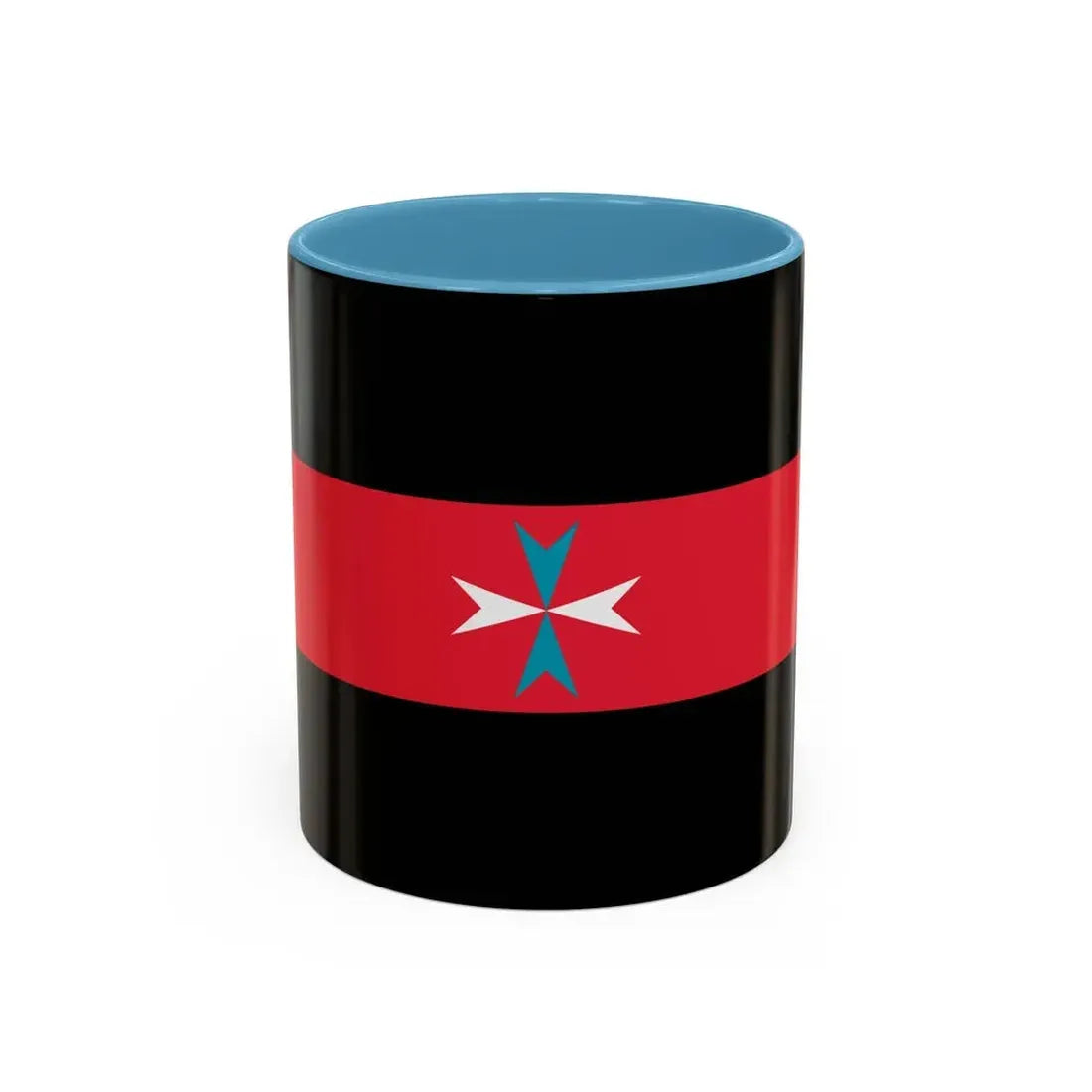 Flag of Tacuara Nationalist Movement - Accent Coffee Mug 11oz Light Blue - Go Mug Yourself