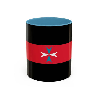 Flag of Tacuara Nationalist Movement - Accent Coffee Mug 11oz Light Blue - Go Mug Yourself