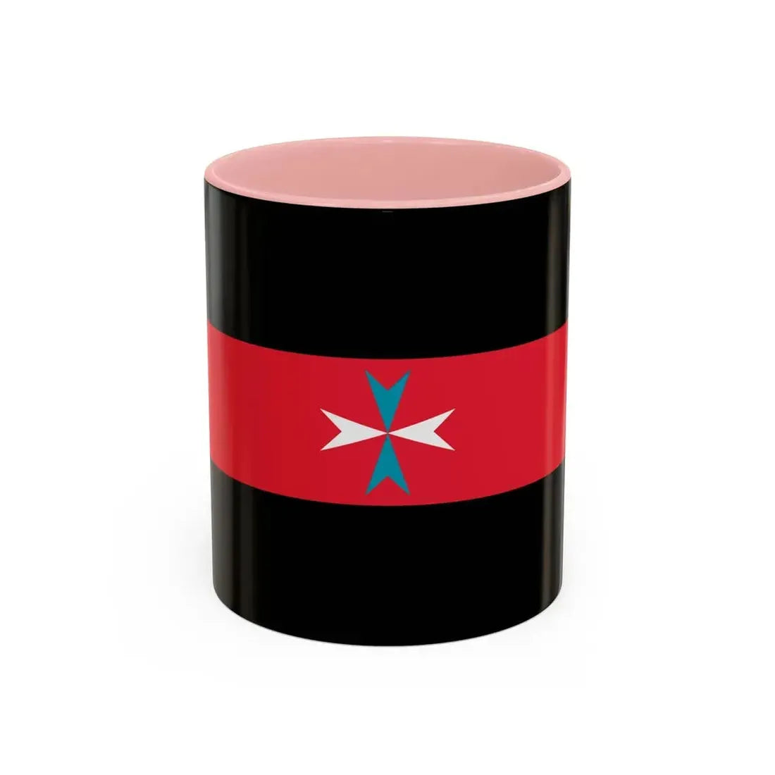 Flag of Tacuara Nationalist Movement - Accent Coffee Mug 11oz Pink - Go Mug Yourself
