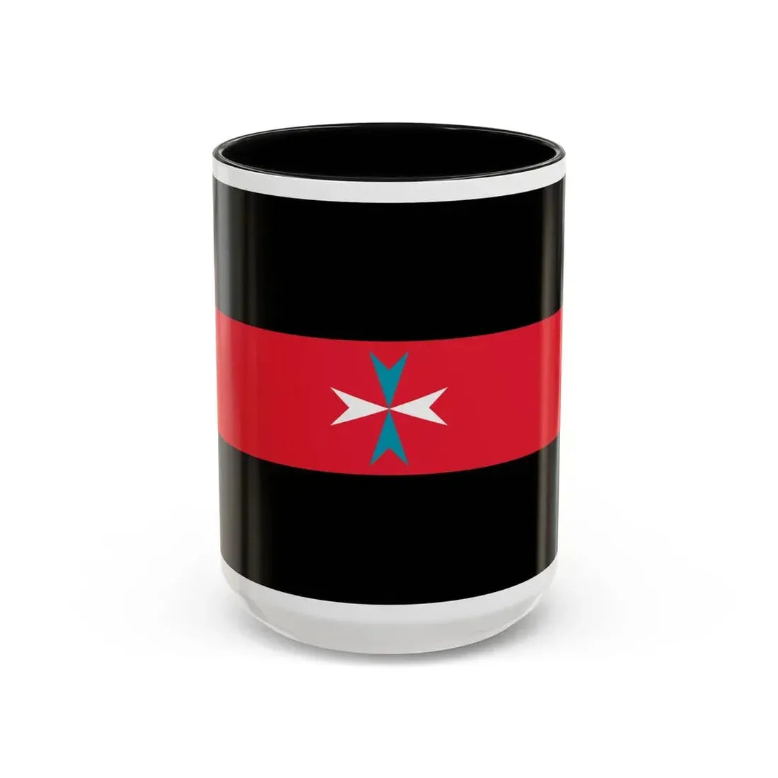Flag of Tacuara Nationalist Movement - Accent Coffee Mug 15oz Black - Go Mug Yourself