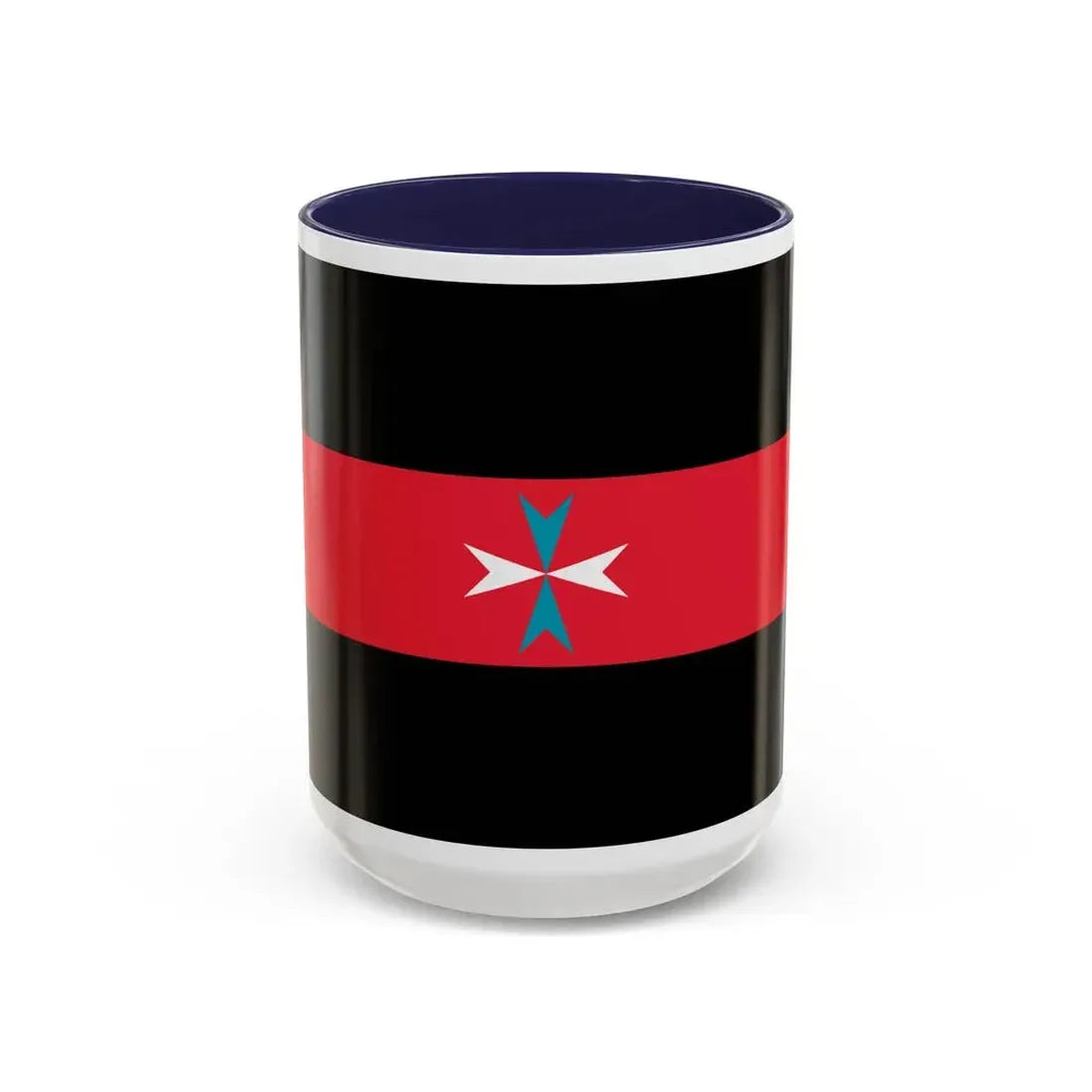 Flag of Tacuara Nationalist Movement - Accent Coffee Mug 15oz Navy - Go Mug Yourself