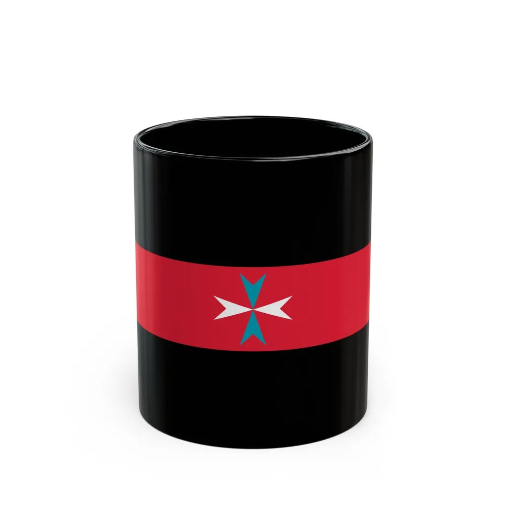 Flag of Tacuara Nationalist Movement - Black Coffee Mug-11oz-Go Mug Yourself