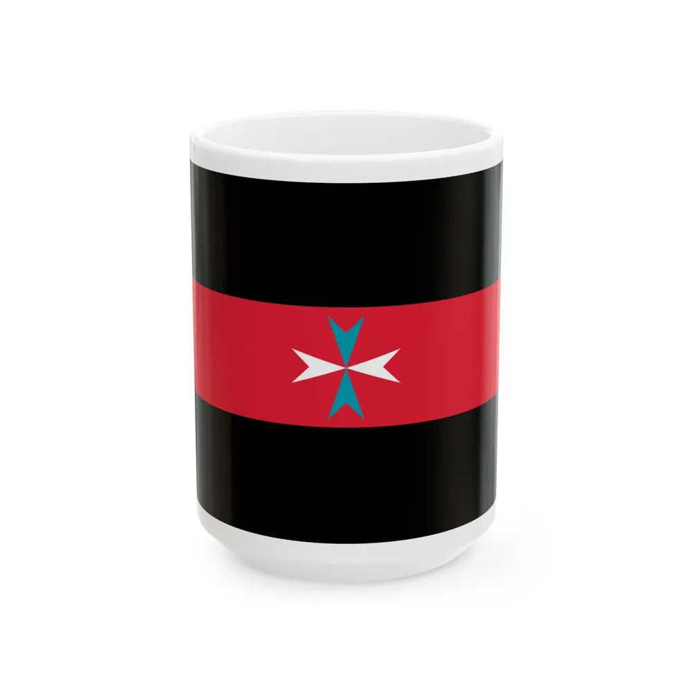 Flag of Tacuara Nationalist Movement - White Coffee Mug-15oz-Go Mug Yourself