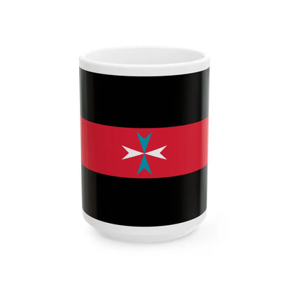 Flag of Tacuara Nationalist Movement - White Coffee Mug-15oz-Go Mug Yourself