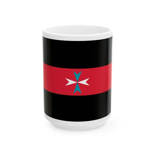 Flag of Tacuara Nationalist Movement - White Coffee Mug 15oz - Go Mug Yourself