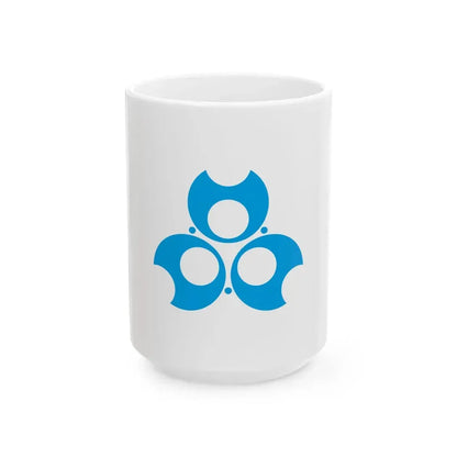 Flag of Tadami Fukushima (Japan) White Coffee Mug 15oz - Go Mug Yourself