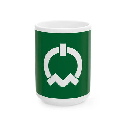 Flag of Tadaoka Osaka (Japan) White Coffee Mug 15oz - Go Mug Yourself