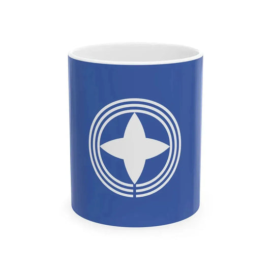 Flag of Tagawa Fukuoka (Japan) White Coffee Mug 11oz - Go Mug Yourself