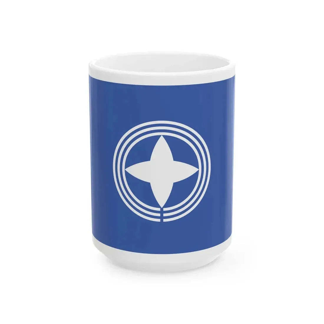 Flag of Tagawa Fukuoka (Japan) White Coffee Mug 15oz - Go Mug Yourself