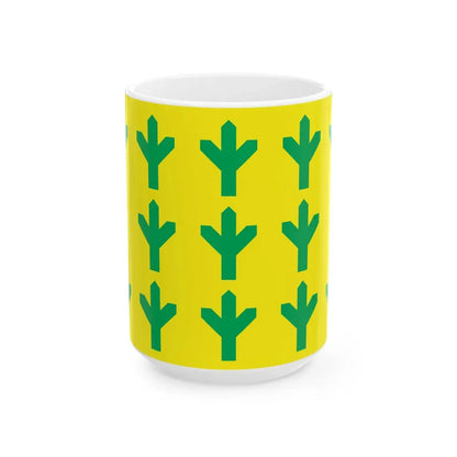 Flag of Taheva Parish (Estonia) White Coffee Mug 15oz - Go Mug Yourself
