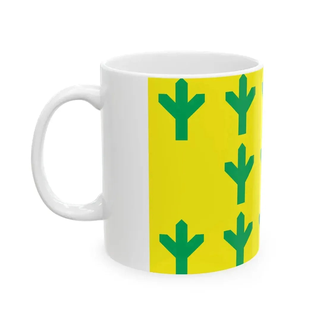 Flag of Taheva Parish (Estonia) White Coffee Mug - Go Mug Yourself