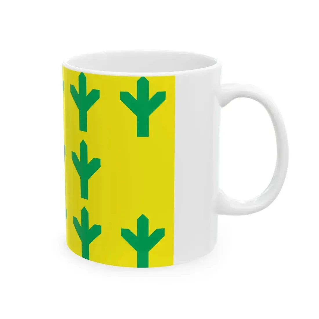 Flag of Taheva Parish (Estonia) White Coffee Mug - Go Mug Yourself