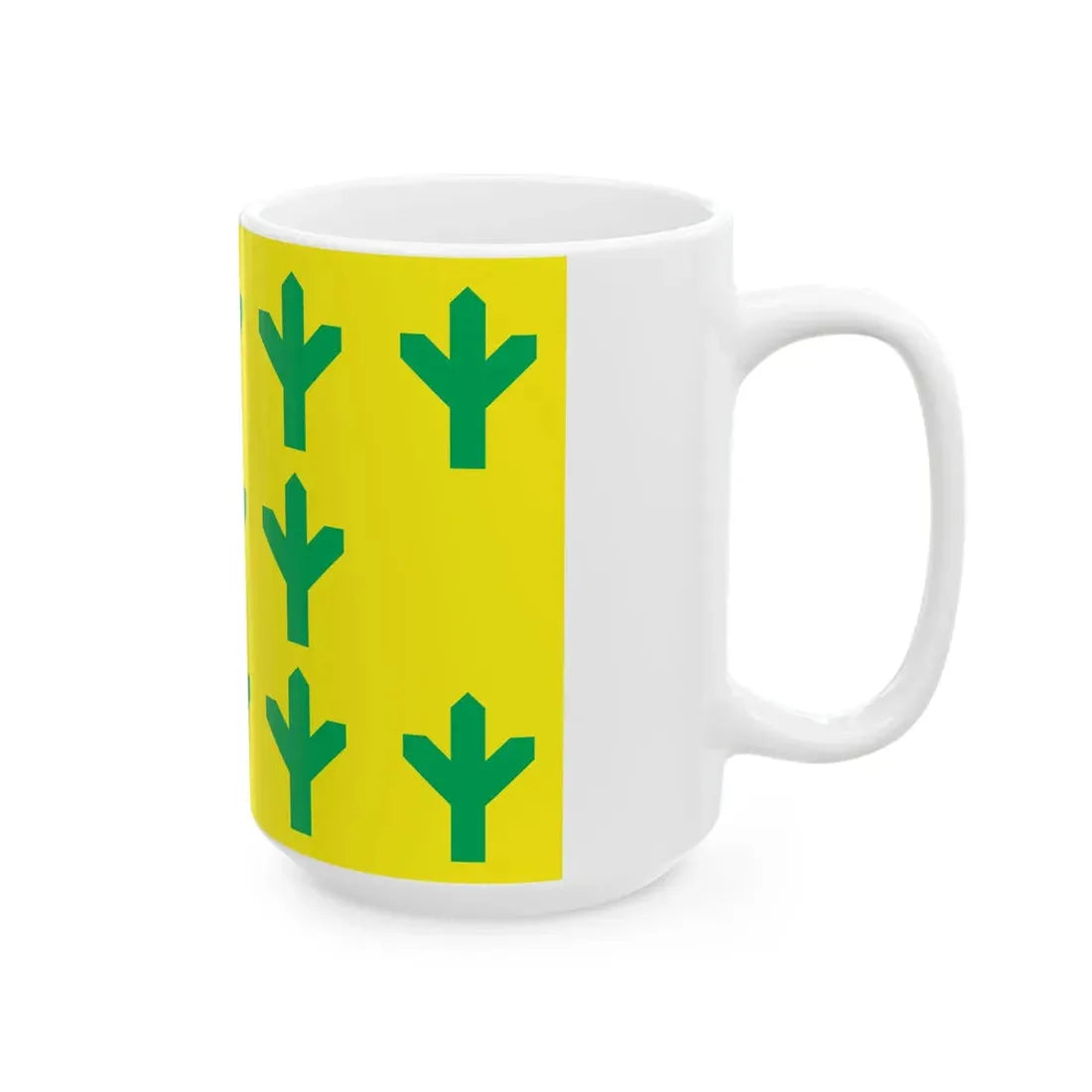Flag of Taheva Parish (Estonia) White Coffee Mug - Go Mug Yourself