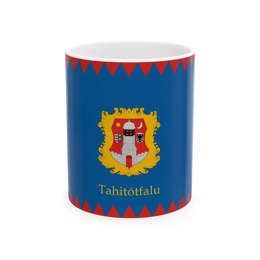 Flag of Tahitotfalu (Hungary) White Coffee Mug 11oz - Go Mug Yourself