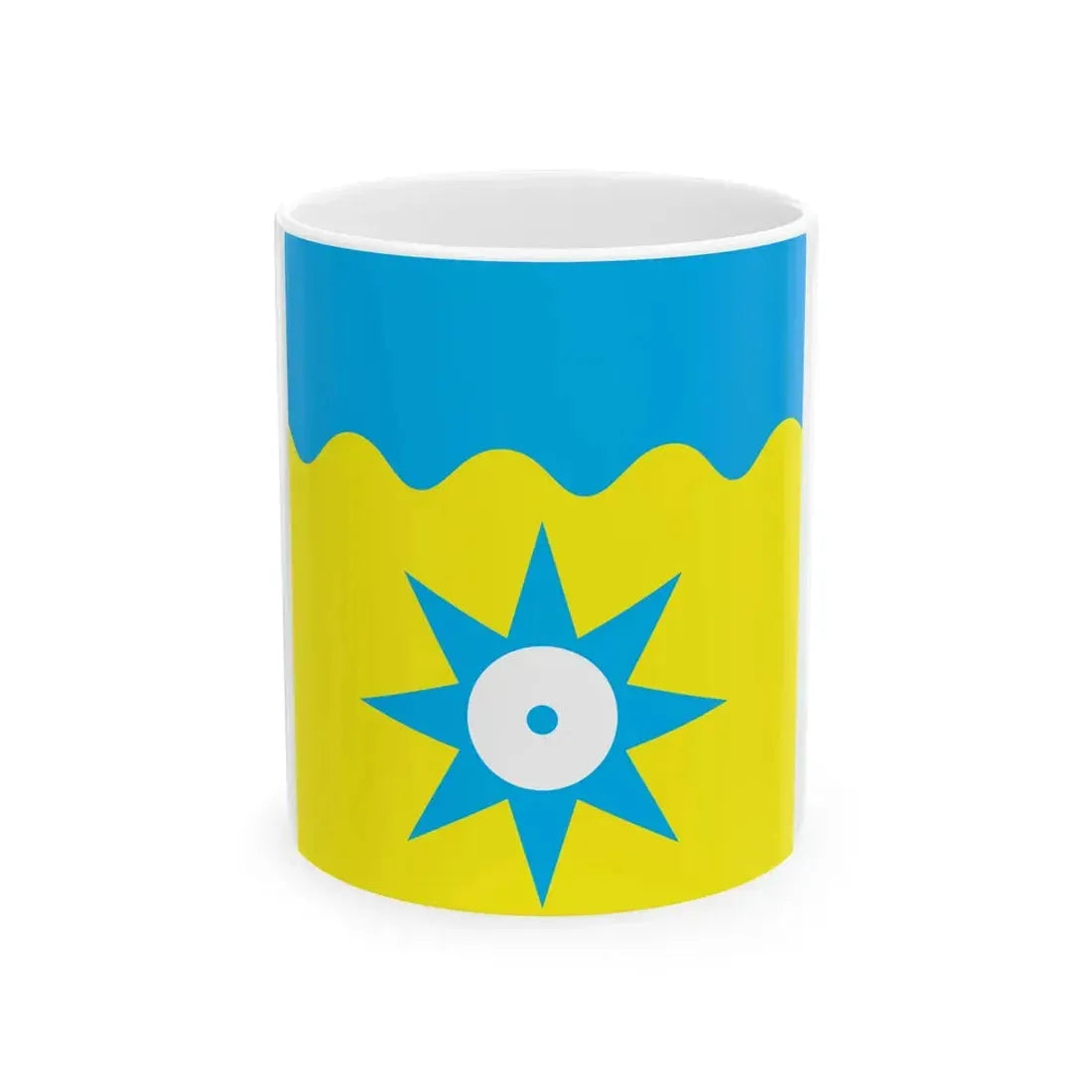 Flag of Tahkuranna Parish (Estonia) White Coffee Mug 11oz - Go Mug Yourself