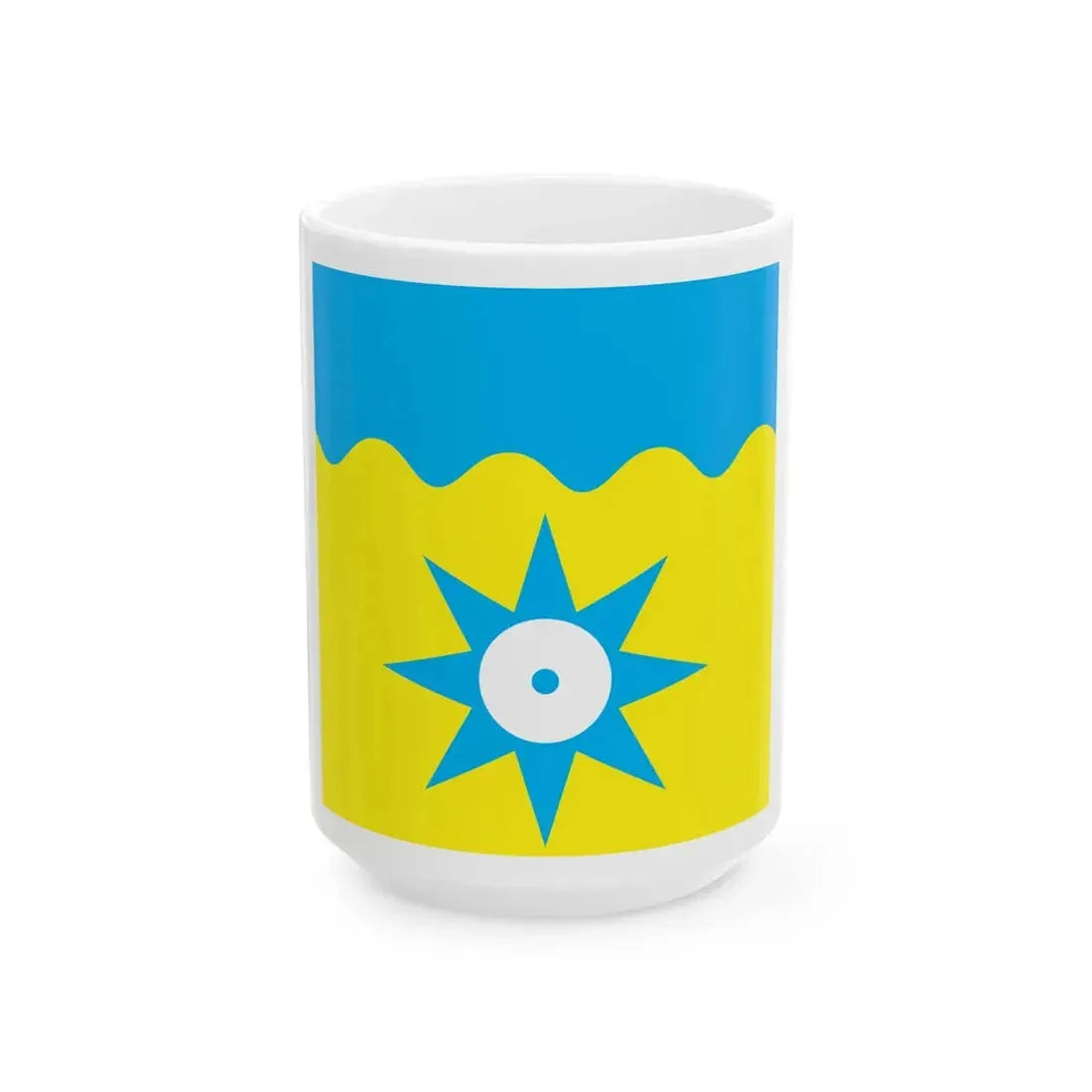 Flag of Tahkuranna Parish (Estonia) White Coffee Mug 15oz - Go Mug Yourself