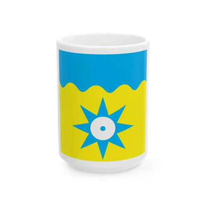 Flag of Tahkuranna Parish (Estonia) White Coffee Mug 15oz - Go Mug Yourself