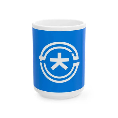Flag of Taisei Hokkaido 1955-2005 (Japan) White Coffee Mug 15oz - Go Mug Yourself