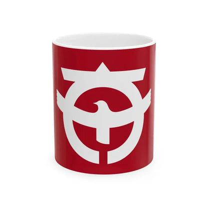 Flag of Taishi Osaka (Japan) White Coffee Mug 11oz - Go Mug Yourself