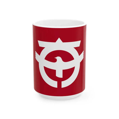Flag of Taishi Osaka (Japan) White Coffee Mug 15oz - Go Mug Yourself