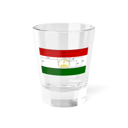 Flag of Tajikistan construction sheet (Tajikistan) Shot Glass 1.5oz 1.5oz - Go Mug Yourself