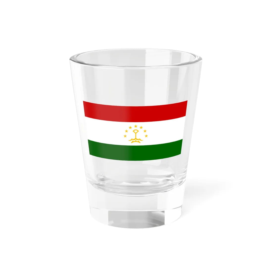 Flag of Tajikistan crown 2 (Tajikistan) Shot Glass 1.5oz 1.5oz - Go Mug Yourself
