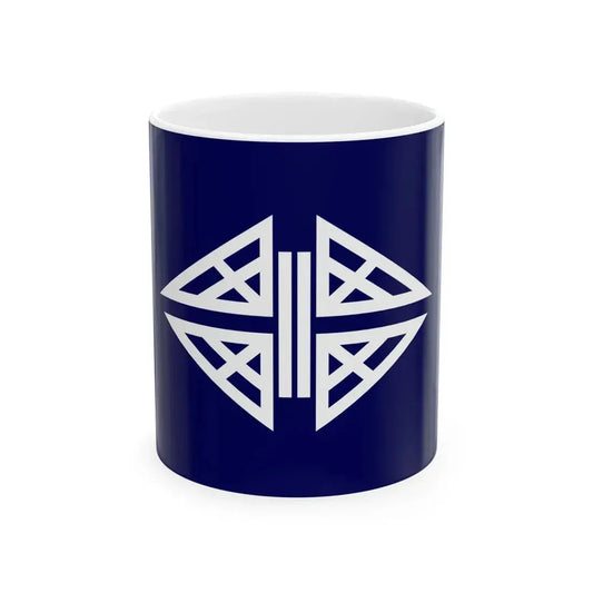 Flag of Tajiri Osaka (Japan) White Coffee Mug 11oz - Go Mug Yourself