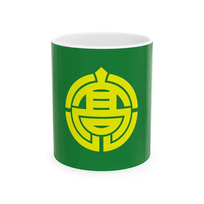 Flag of Takaharu Miyazaki (Japan) White Coffee Mug 11oz - Go Mug Yourself