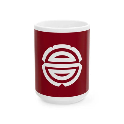 Flag of Takahata Yamagata (Japan) White Coffee Mug 15oz - Go Mug Yourself