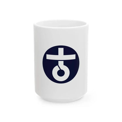 Flag of Takaishi Osaka (Japan) White Coffee Mug 15oz - Go Mug Yourself