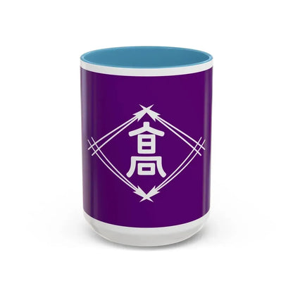 Flag of Takamatsu Kagawa Japan - Accent Coffee Mug 15oz Light Blue - Go Mug Yourself