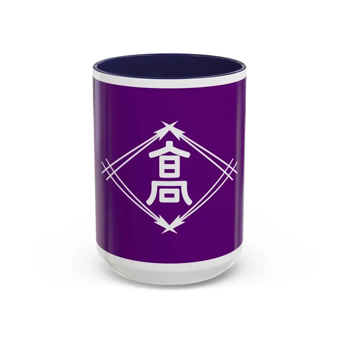 Flag of Takamatsu Kagawa Japan - Accent Coffee Mug 15oz Navy - Go Mug Yourself